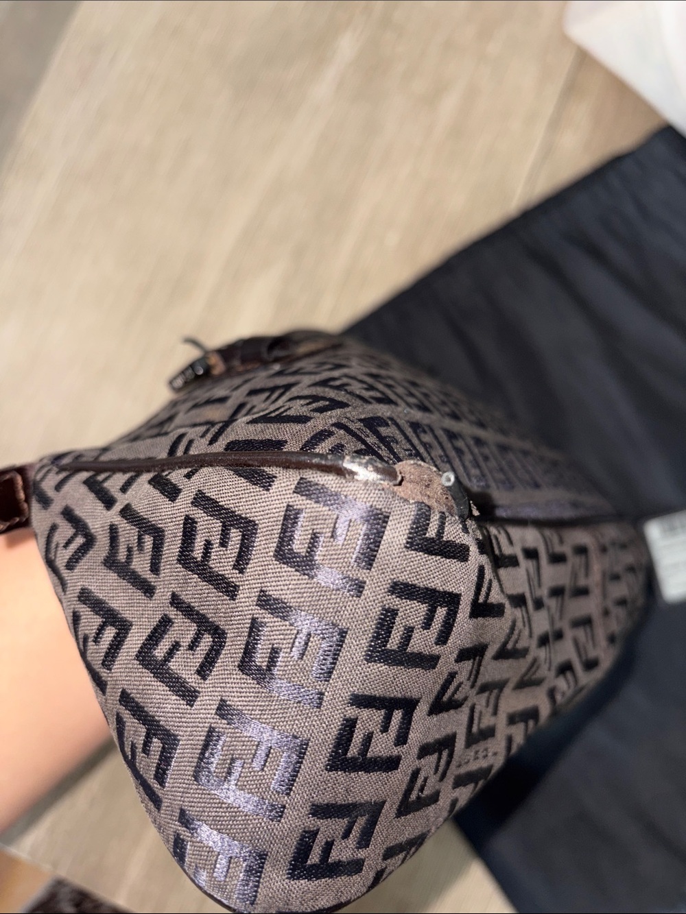 Fendi Vintage Zucca FF Baguette Pouch – Authentic w/ Dust Bag & Card (AS-IS) - Picture 9 of 16